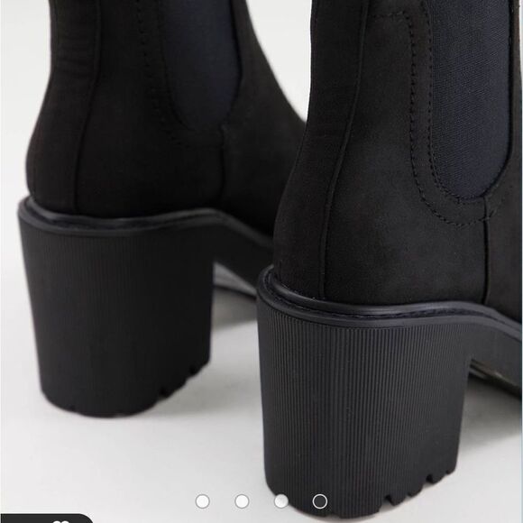 Topshop Blitz heeled ankle boot in black - Picture 7 of 8